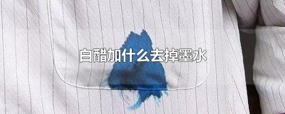 ​白醋加什么去掉墨水