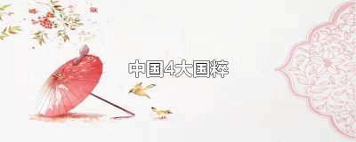 ​中国4大国粹