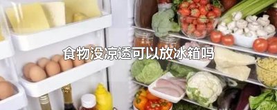 ​食物没凉透可以放冰箱吗