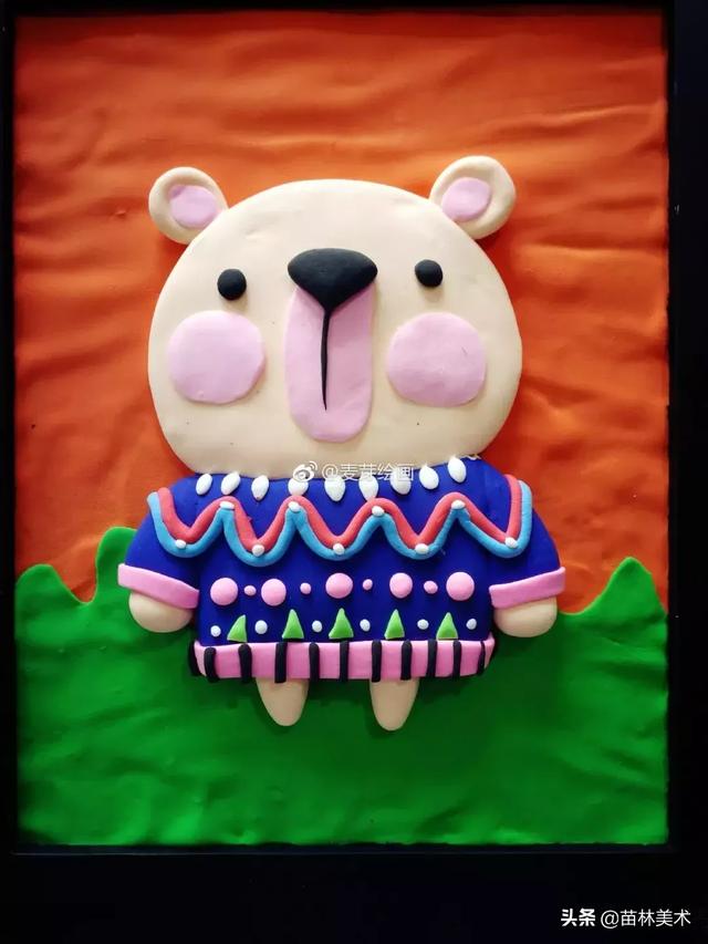 用粘土画浮雕画(美绝了的粘土浮雕画)(3)