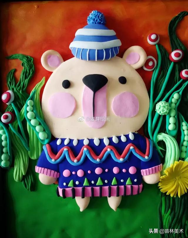 用粘土画浮雕画(美绝了的粘土浮雕画)(4)