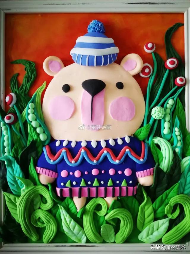 用粘土画浮雕画(美绝了的粘土浮雕画)(5)