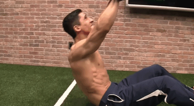 用哑铃怎么练腹肌图解（腹部训练进阶版）(3)