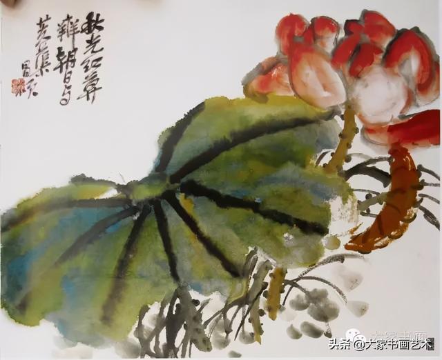 名画家水墨写意荷花（历代名家笔下的荷花）(4)