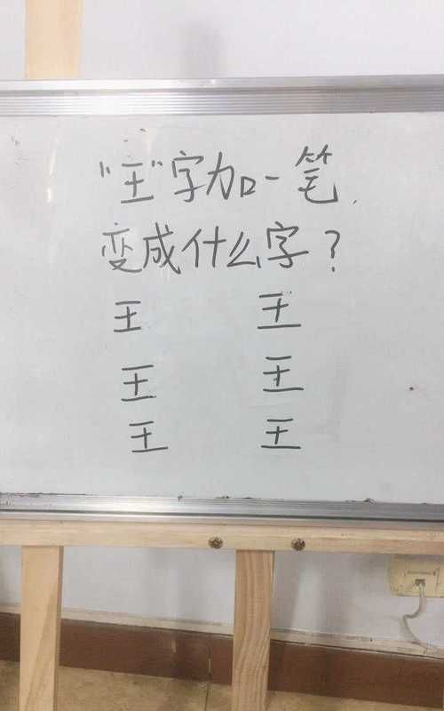 王字加一笔有哪些字