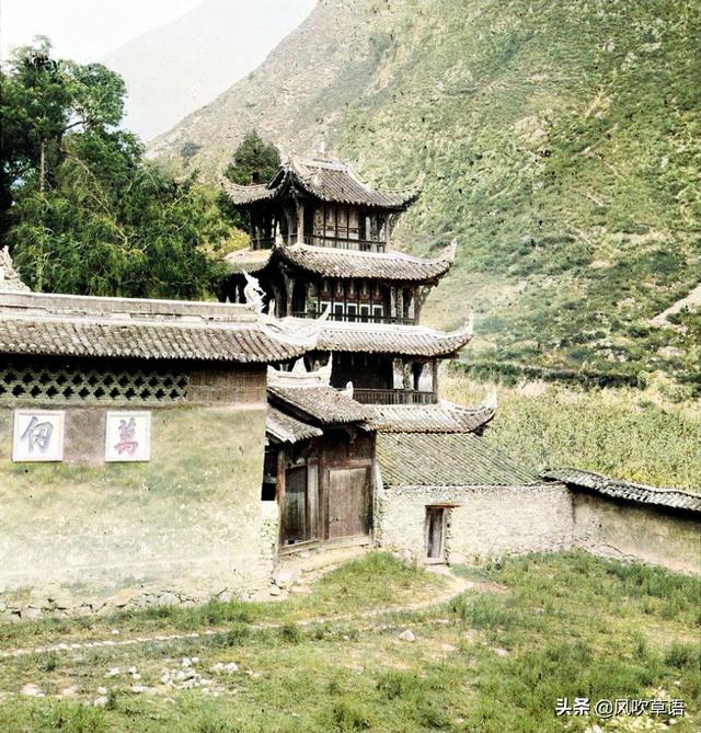 汶川老县城遗址在哪里（美国人镜头里的汶川绵虒）(4)