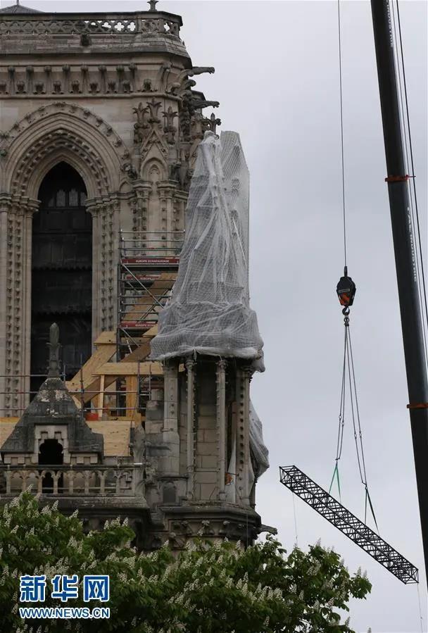 巴黎圣母院大火修复情况(被大火吞噬一周年后)(7)