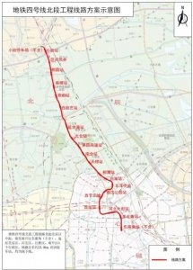 ​天津地铁四号线全线路图（解析天津地铁4号线北段）