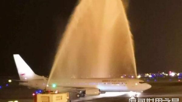 援助湖北医疗队航班落地后为何要“过水门”