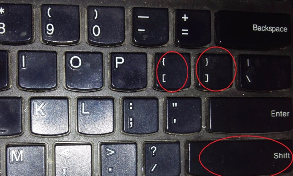 键盘上的大括号怎么打,键盘打出括号怎么按哪个键图8