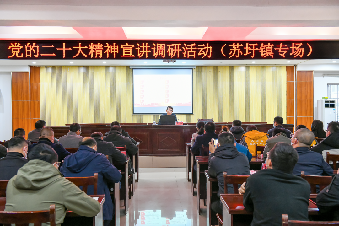 尹平简介宣讲（尹平到苏圩镇宣讲党的二十大精神）