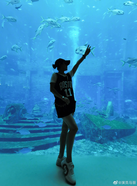 7岁马丽与小11岁老公现身餐厅，神秘友人作陪，两人无互动"