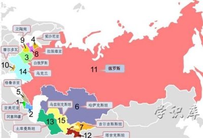 ​苏联解体成几个国家，苏联解体的国家及分布