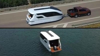 ​房车也能下水，土耳其公司推出陆海两栖房车船