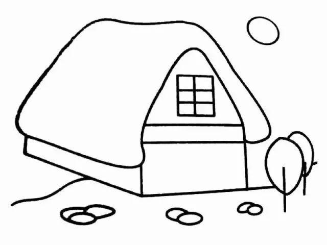 【简笔画】幼儿园房子简笔画绘画教程,六一必备简笔画哦!