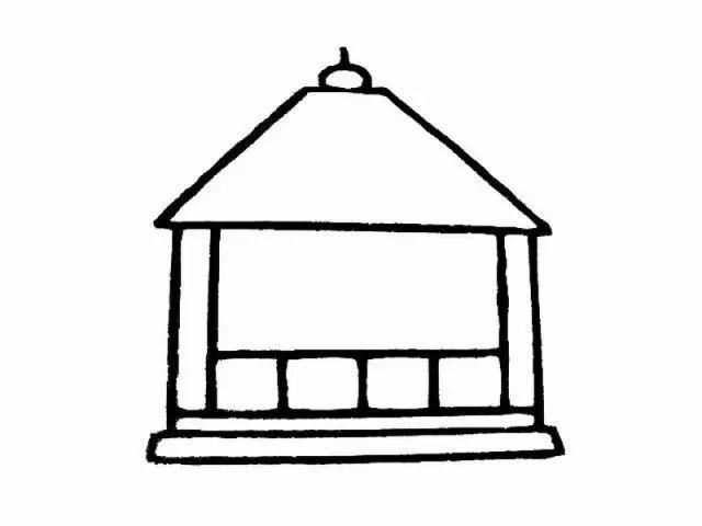 【简笔画】幼儿园房子简笔画绘画教程,六一必备简笔画哦!