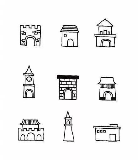 【简笔画】幼儿园房子简笔画绘画教程,六一必备简笔画哦!