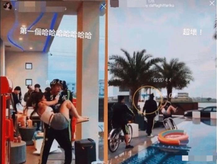 罗志祥泳池派对,3个女网红主播身份曝光,多人运动玩得太开心