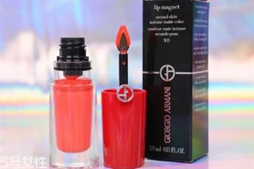 阿玛尼小胖丁唇釉303号试色 阿玛尼口红303的颜色 阿玛尼小胖丁唇釉303号试色 阿玛尼口红303的颜色