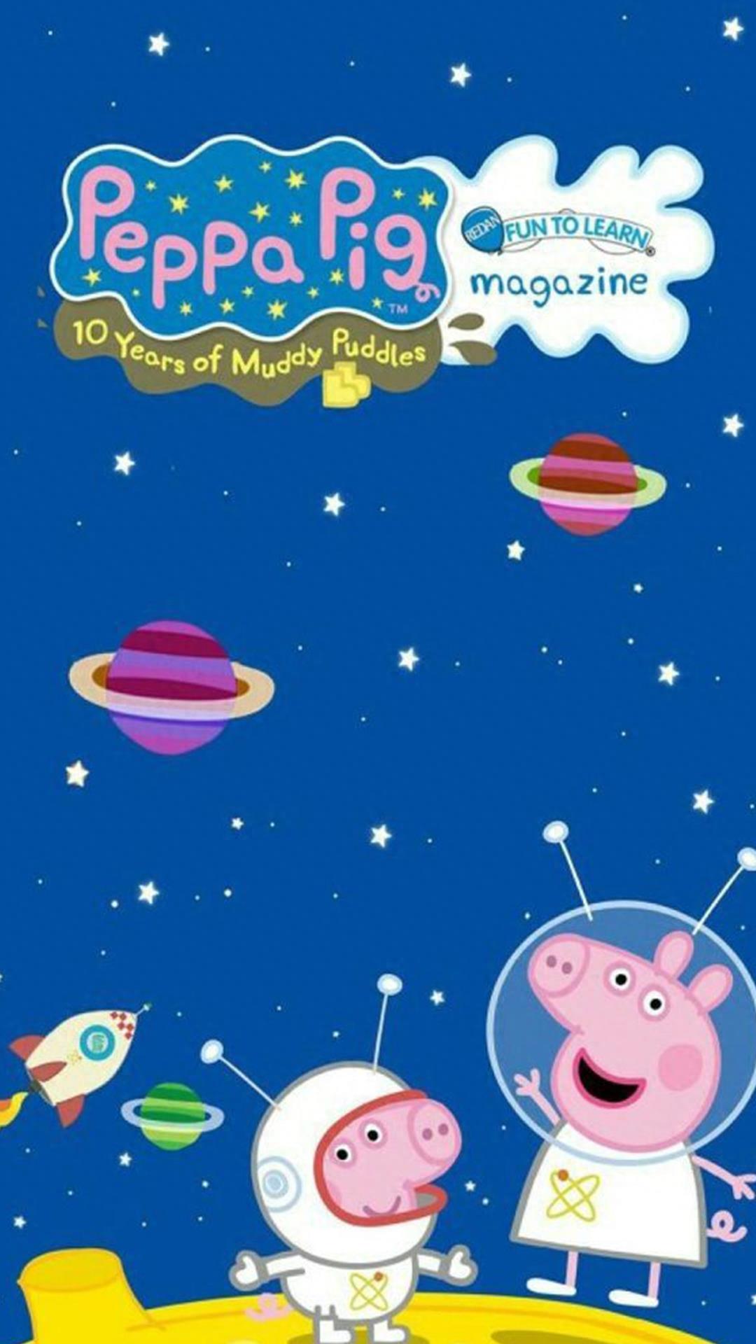 小猪佩奇手机壁纸：分辨率1920*1080，治愈系，暖萌壁纸