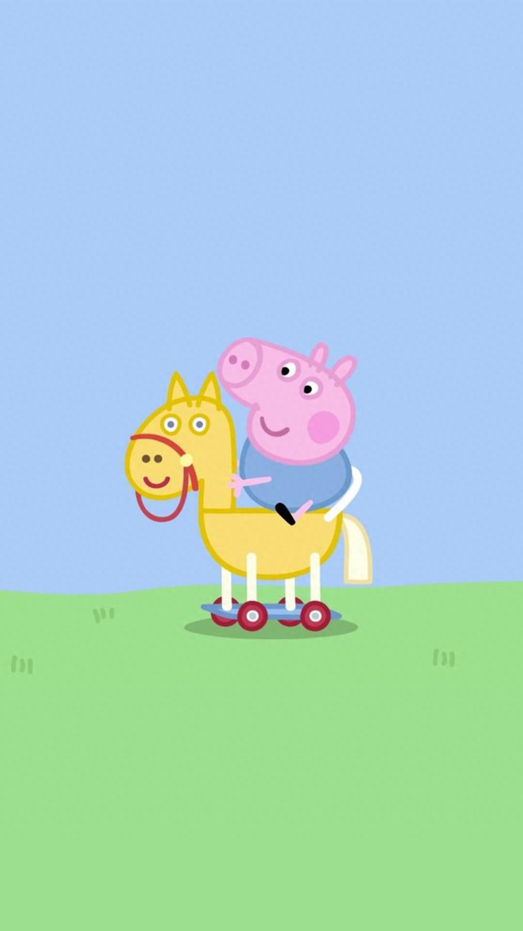 小猪佩奇手机壁纸：分辨率1920*1080，治愈系，暖萌壁纸