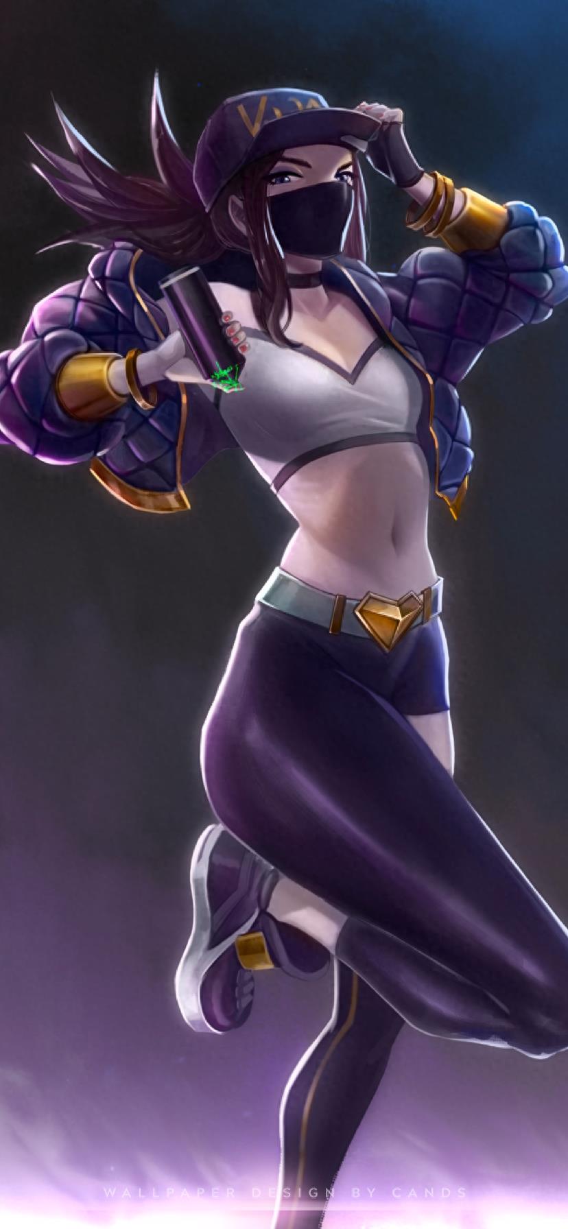 手机壁纸 | 英雄联盟KDA女团之阿卡丽