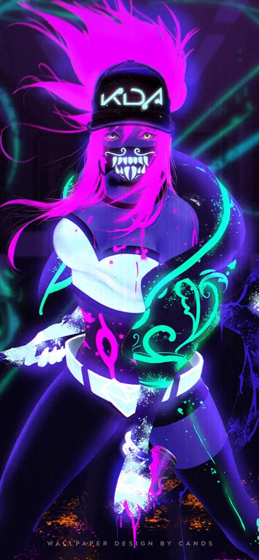 手机壁纸 | 英雄联盟KDA女团之阿卡丽