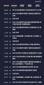 ​CCTV5+今日节目单：19:30CBA（九台农商银行-广东东莞大益）