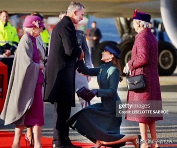 ​丹麦王储妃教科书般的屈膝礼：行云流水，赏心悦目，标准到位