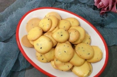 ​蛋黄饼干，教你详细比例和制作技巧，1分钟学会，是小时候的味道