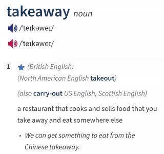 ​takeaway除了“外卖”，还有这个意思