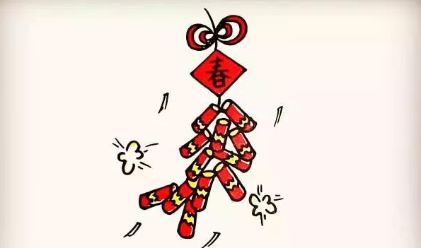 春节鞭炮简笔画,鞭炮怎么简笔画 漂亮图10