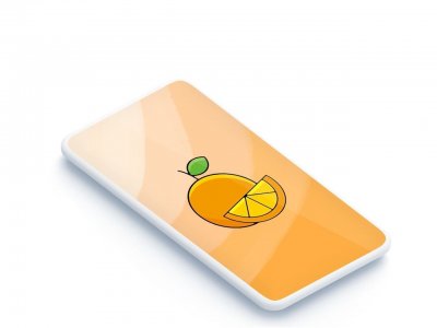 ​小橘子插画壁纸，太可爱了