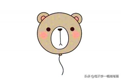 ​一组可爱动物节日气球简笔画图片大全