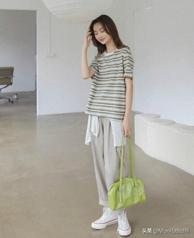 今年最流行的阔腿裤穿搭(看了几十套阔腿裤)(8)
