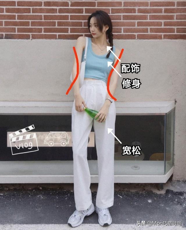 今年最流行的阔腿裤穿搭(看了几十套阔腿裤)(4)