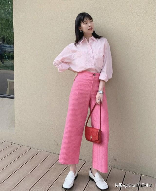 今年最流行的阔腿裤穿搭(看了几十套阔腿裤)(3)