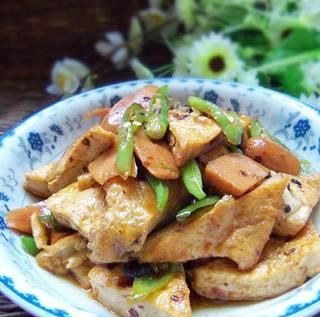 炒豆腐的家常做法视频