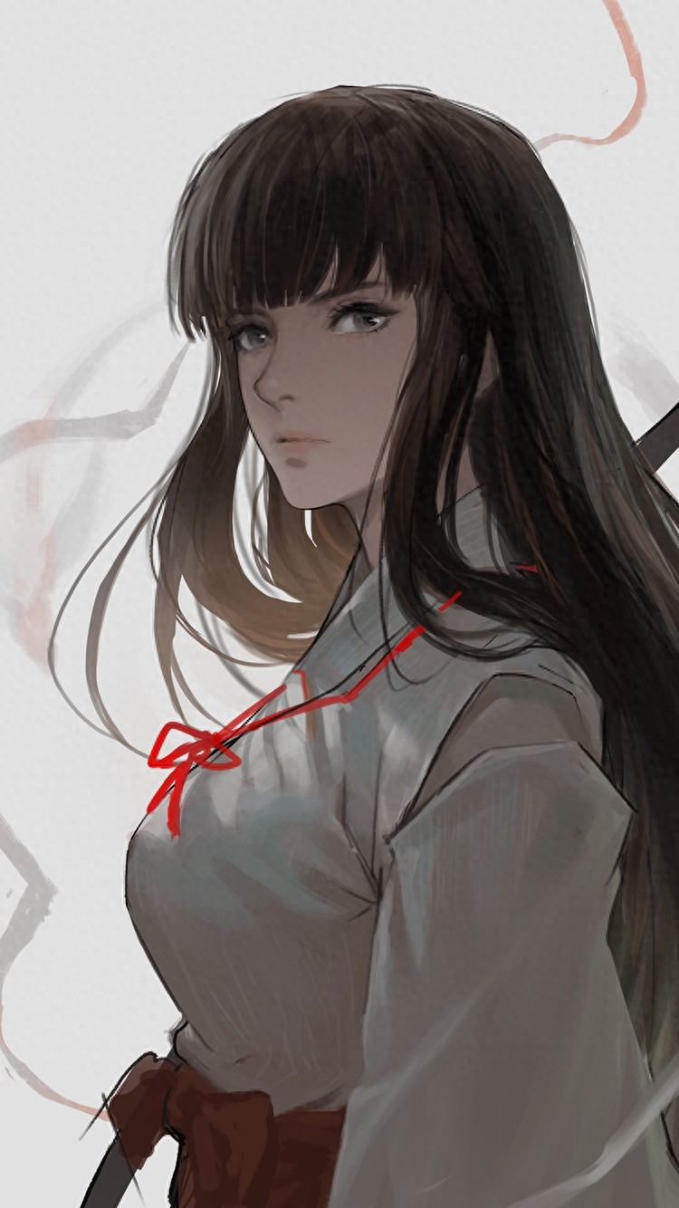 犬夜叉无水印手机壁纸，冷酷帅哥杀殿走一波